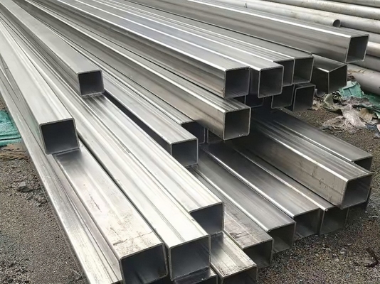 Tubo quadrado de aço inoxidável certificado ASTM A312, espessura da parede de 1mm a 150mm