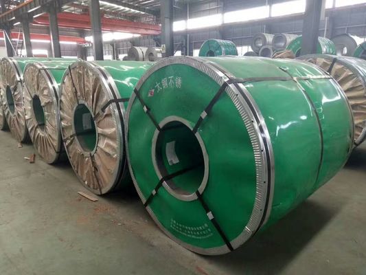 Bobina de Aço Inoxidável 304 de Grau Industrial com Têmpera 1/2H 3/4H H para Peças Automotivas Resistentes à Corrosão e Dureza Personalizada