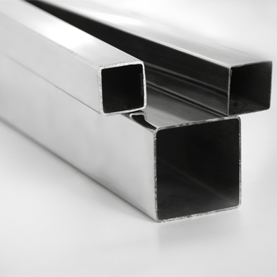 Seção oca mergulhada quente retangular de aço inoxidável laminada a alta temperatura do zinco do tubo SS301 310S